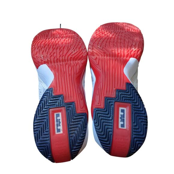 Nike LeBron Soldier XIV USA Sneaker Mens 11.5 White University Red Blue - Picture 5 of 7